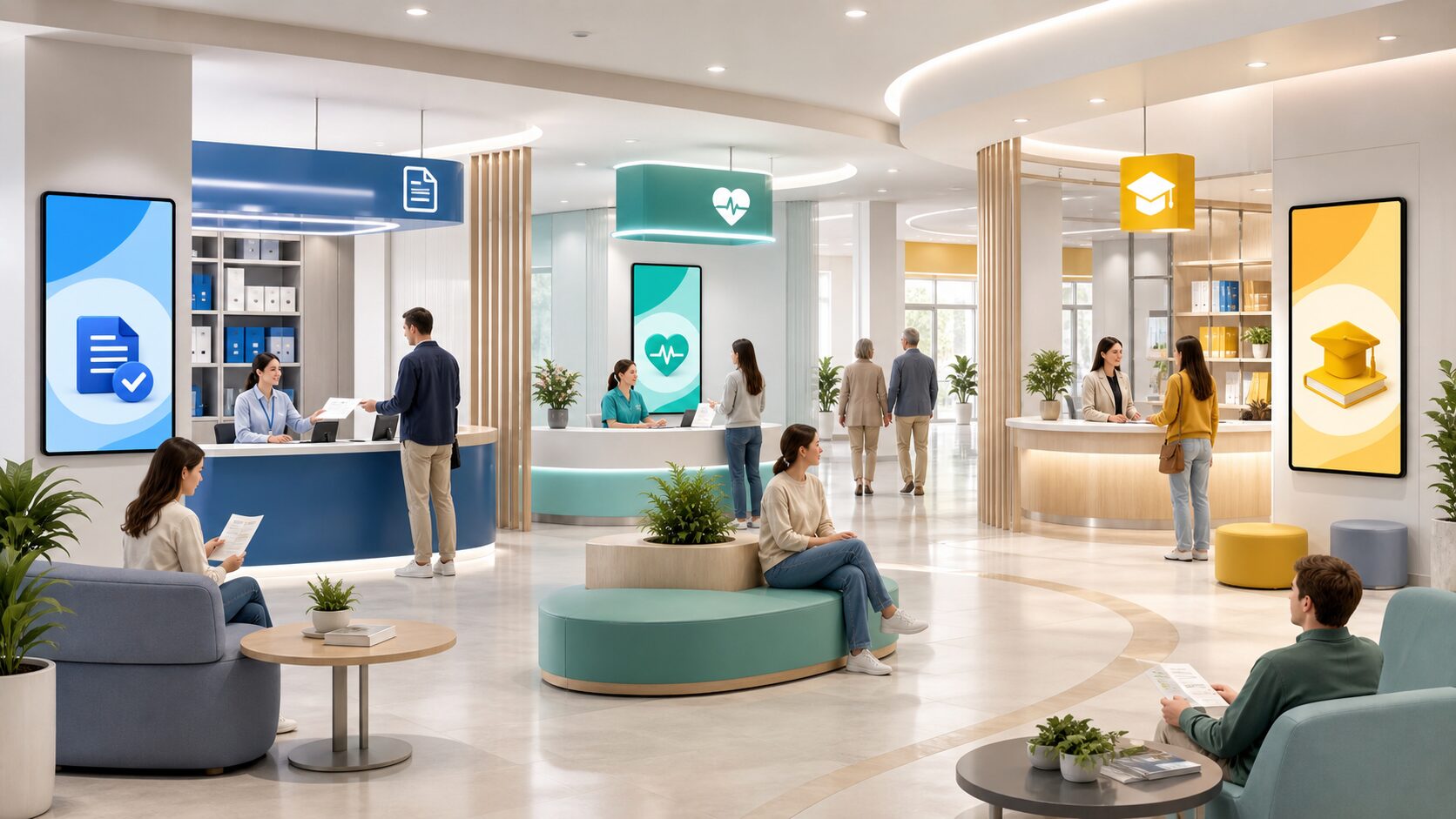 Indoor-реклама в учреждениях Новосибирска