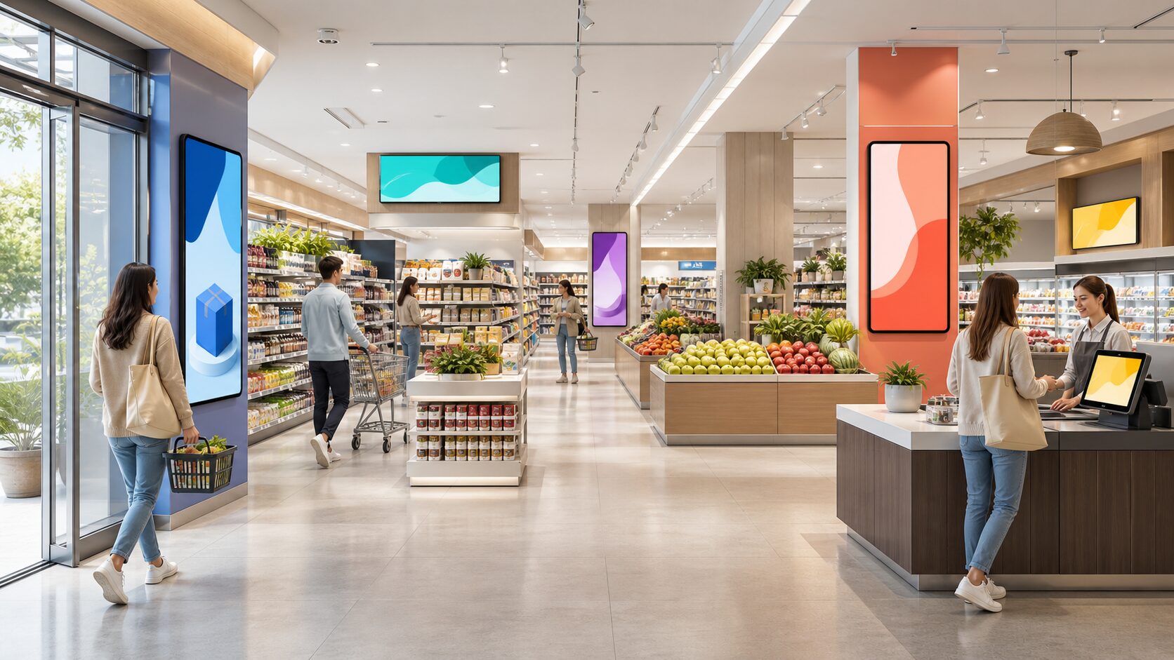 Indoor-реклама в торговых сетях Новосибирска